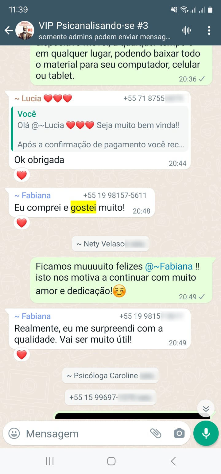 Depoimento de cliente