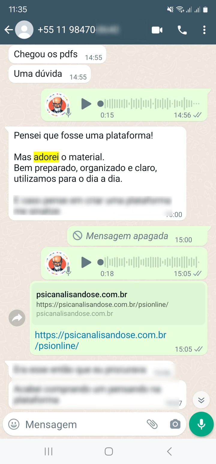 Depoimento de cliente