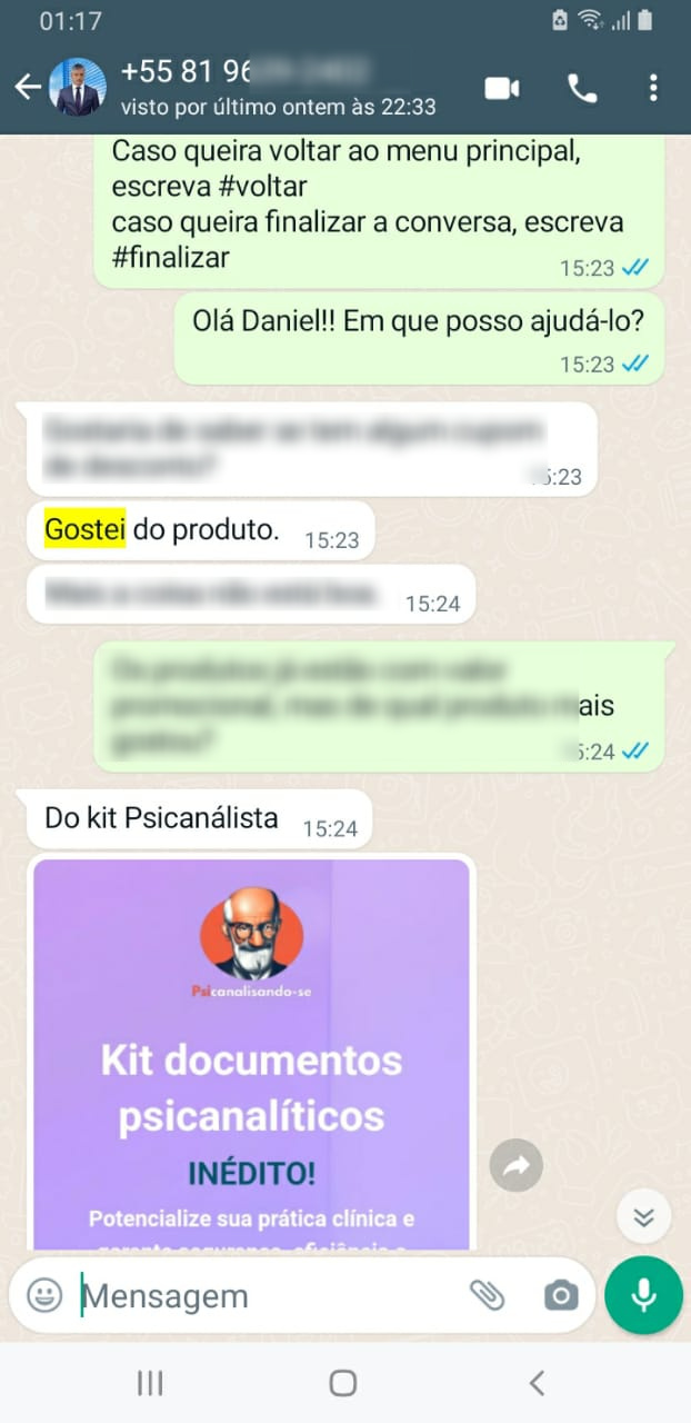 Depoimento de cliente