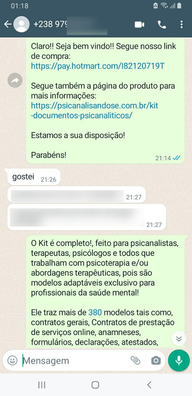 Depoimento de cliente