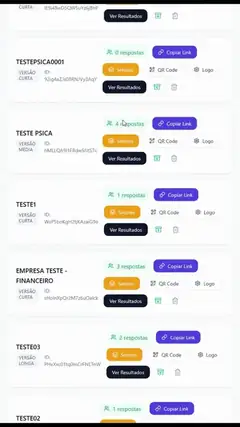 Demonstração animada do COPSOQ II Online em uso